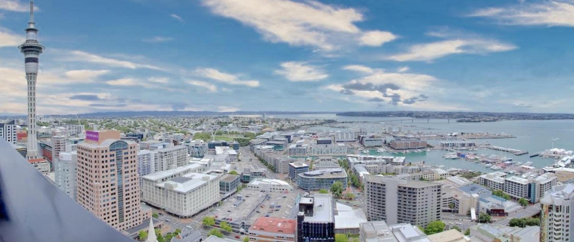 Top Floor Harbour View And Skytower View Apartment In Cbd 오클랜드 외부 사진